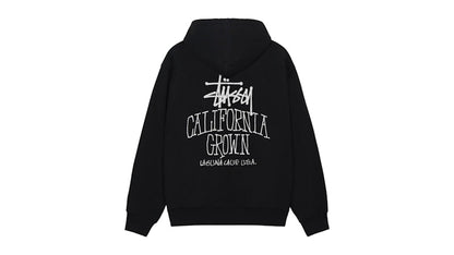 Stussy Cali Grown Zip Hoodie Black