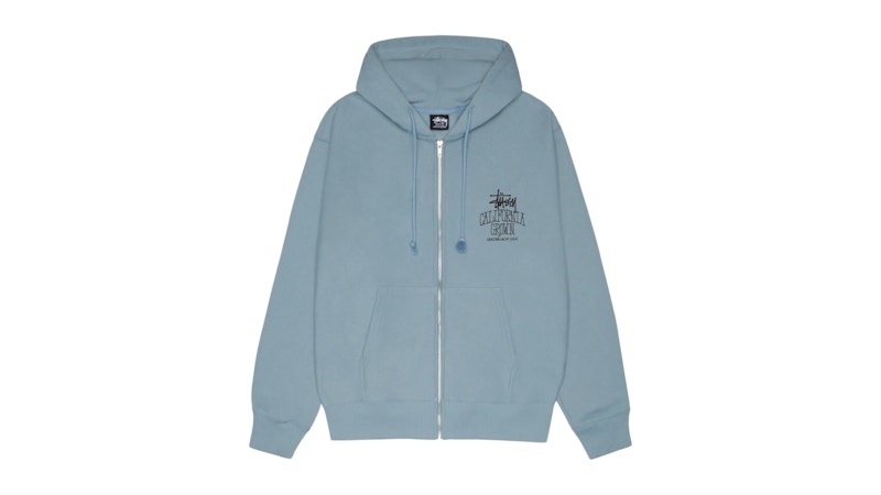 Stussy Cali Grown Zip Hoodie Slate