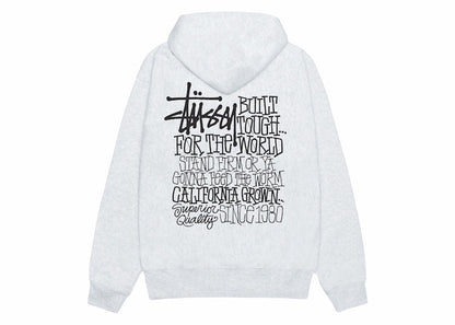 Stussy California Grown Hoodie Ash Heather