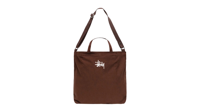 Stussy Canvas Crossbody Bag Brown