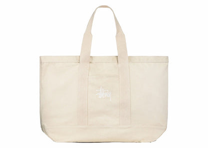 Stussy Canvas Extra Large Tote Bag Natural