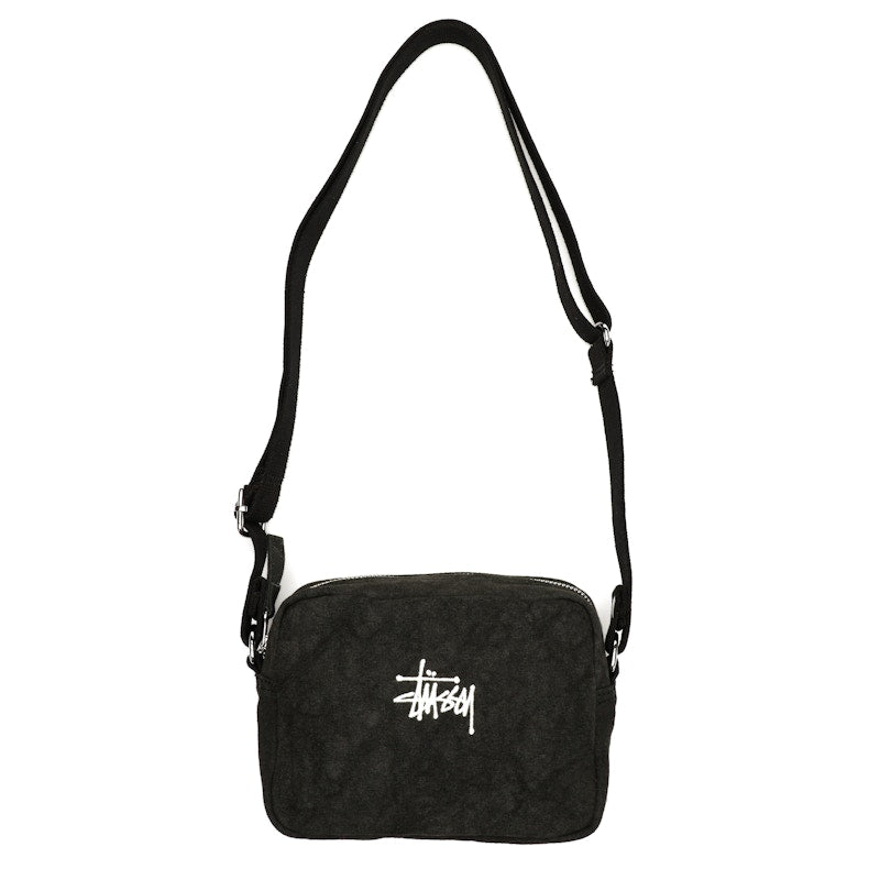 Stussy Canvas Side Pouch Washed Black