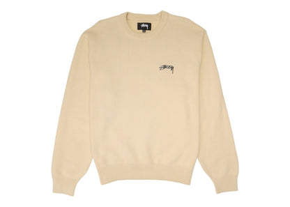 Stussy Care Label Sweater Natural