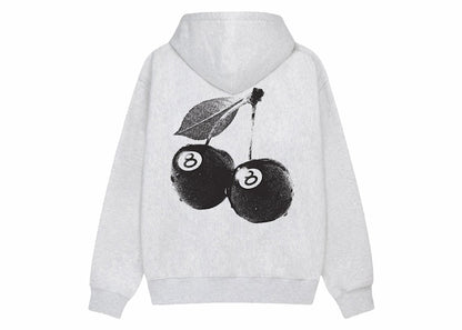 Stussy Cherries Hoodie Ash Heather