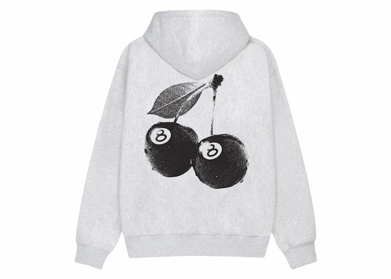 Stussy Cherries Hoodie Ash Heather