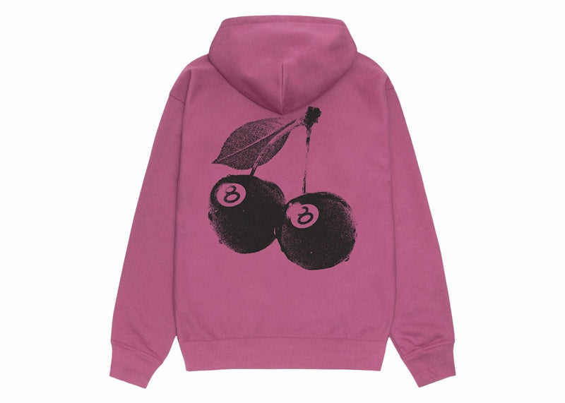 Stussy Cherries Hoodie Berry