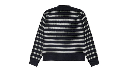 Stussy Chunky Cotton Stripe Sweater Ocean