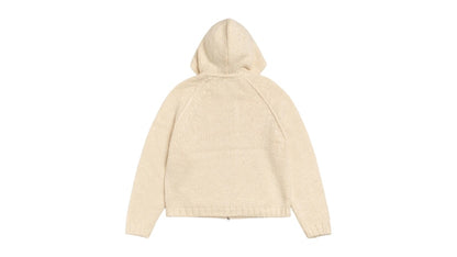 Stussy Chunky Knit Zip Hoodie Ivory