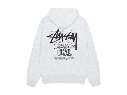 Stussy Classic Gear Hoodie Ash Heather