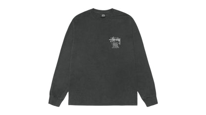 Stussy Classic Gear L/S Pigment Dyed Tee Black