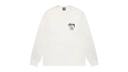 Stussy Classic Gear L/S Pigment Dyed Tee Natural