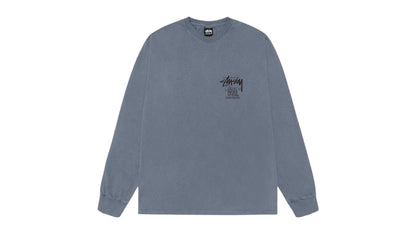 Stussy Classic Gear L/S Pigment Dyed Tee Navy