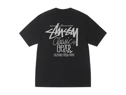 Stussy Classic Gear Pig. Dyed Tee Black