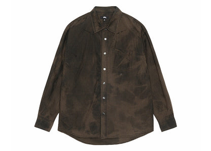 Stussy Classic Ls Shirt Sprayed Tan
