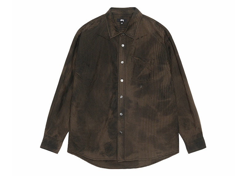Stussy Classic Ls Shirt Sprayed Tan