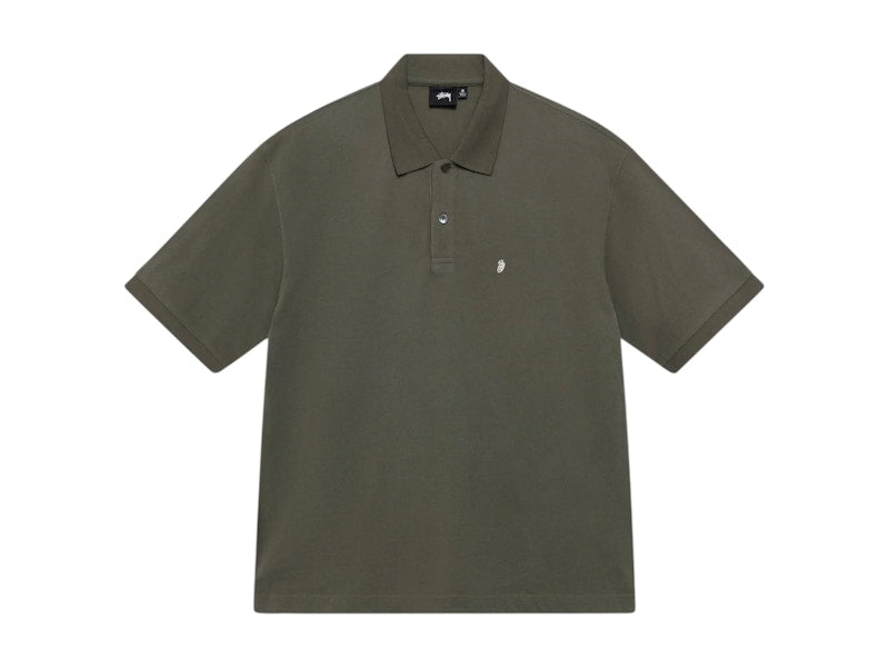 Stussy Classic Pique Polo Green