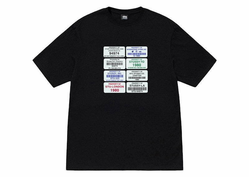 Stussy Codes Tee Black