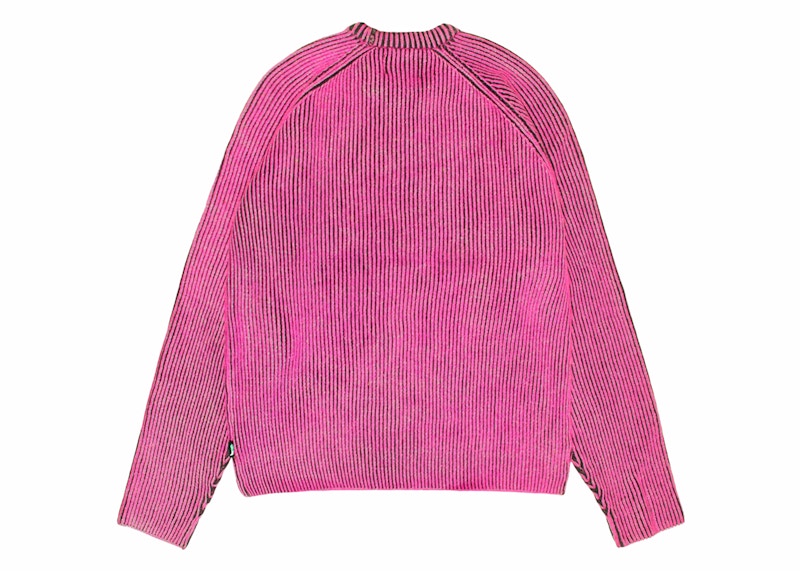 Stussy Contrast Rib Sweater Pink