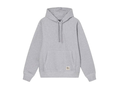 Stussy Contrast Stitch Label Hoodie Grey Heather