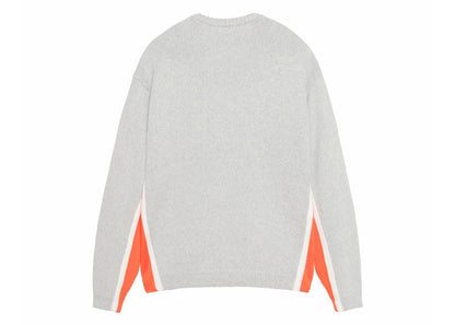 Stussy Contrast Stripe Crew Heather