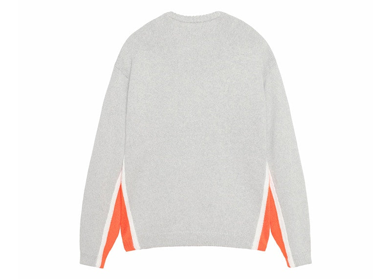 Stussy Contrast Stripe Crew Heather