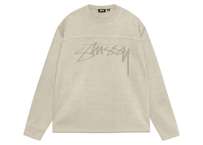 Stussy Cotton Football Pigment Dyed Crew Sand
