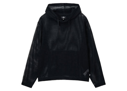 Stussy Cotton Mesh Hoodie Black
