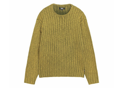 Stussy Cotton Slub Rib Crew Green