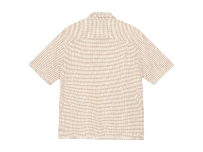 Stussy Crinkled Check S/S Shirt Tan