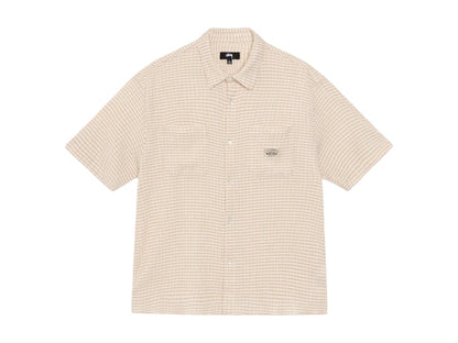 Stussy Crinkled Check S/S Shirt Tan