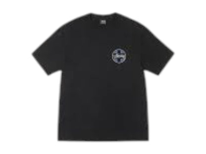 Stussy Cross Dot Pigment Dyed Tee Black