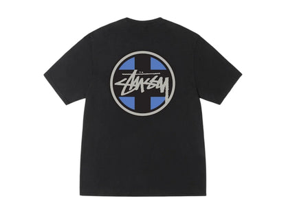 Stussy Cross Dot Pigment Dyed Tee Black