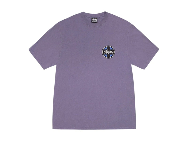 Stussy Cross Dot Pigment Dyed Tee Grape