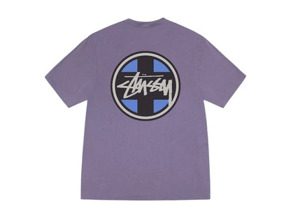 Stussy Cross Dot Pigment Dyed Tee Grape