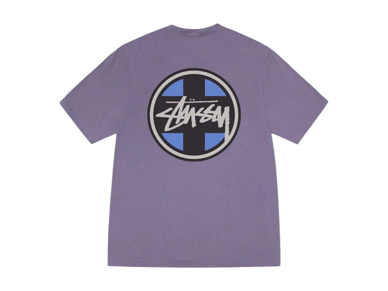 Stussy Cross Dot Pigment Dyed Tee Grape