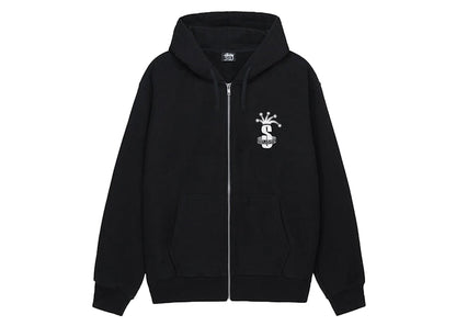 Stussy Crown Band Zip Hoodie Black
