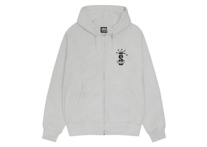 Stussy Crown Band Zip Hoodie Fog
