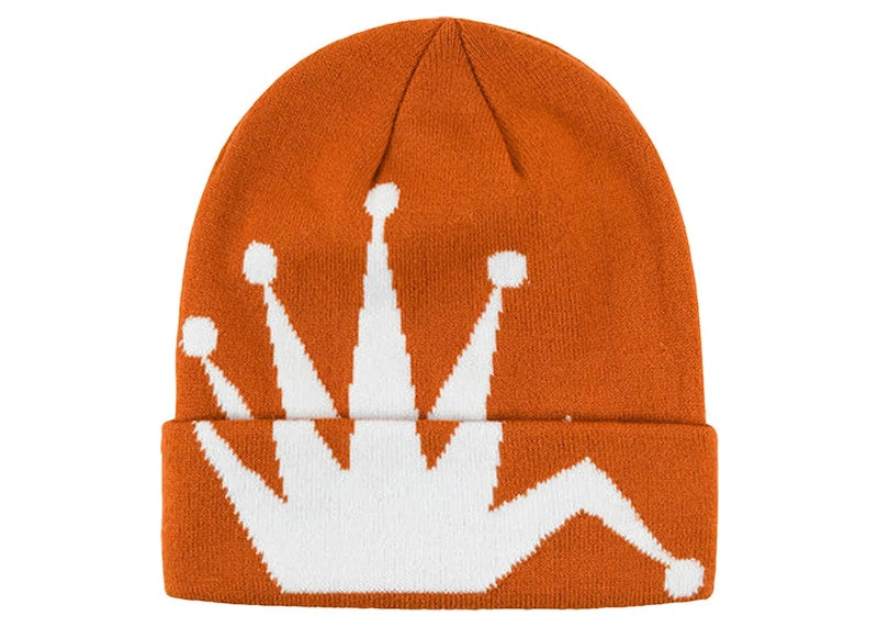 Stussy Crown Jacquard Cuff Beanie Orange