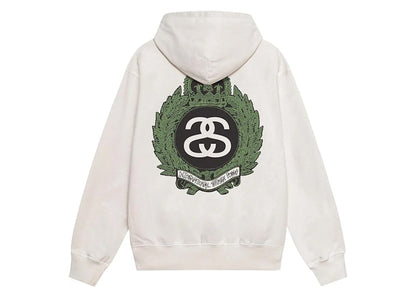 Stussy Crown Wreath Pigment Dyed Hoodie Natural