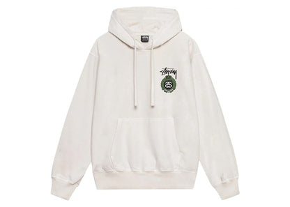 Stussy Crown Wreath Pigment Dyed Hoodie Natural