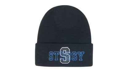 Stussy Cuff Varsity S Beanie Black
