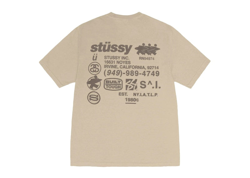 Stussy DNA Pigment Dyed T-shirt Khaki