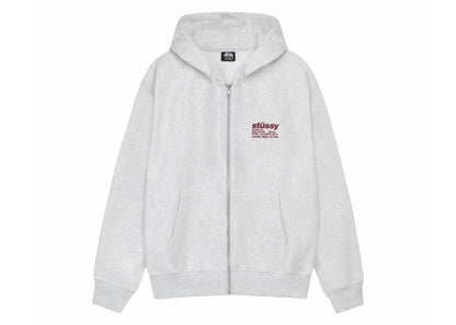 Stussy DNA Zip Hoodie Ash Heather