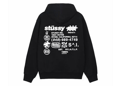 Stussy DNA Zip Hoodie Black