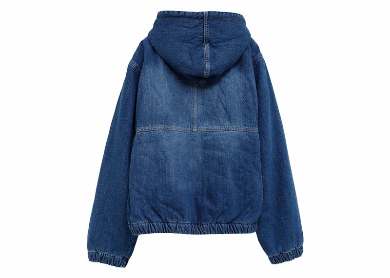 Stussy Denim Sherpa Work Jacket Washed Blue