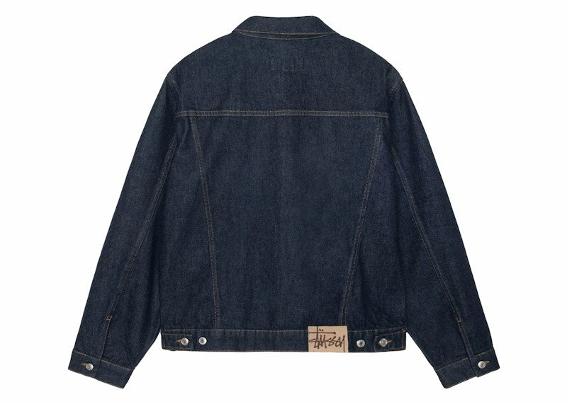 Stussy Denim Trucker Jacket Rinsed Indigo