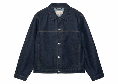 Stussy Denim Trucker Jacket Rinsed Indigo