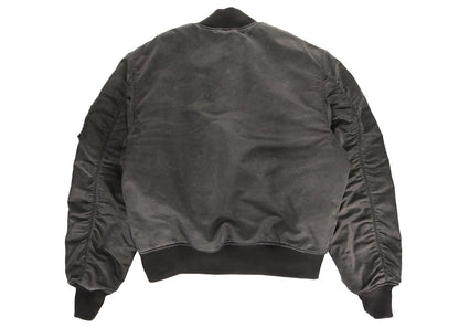 Stussy Dyed Nylon Bomber Jacket Charcoal