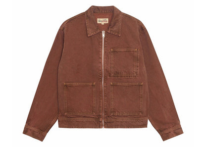 Stussy Denim Zip Work Jacket Clay