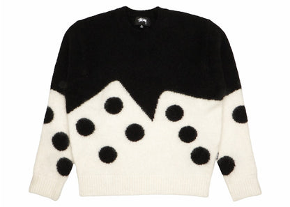 Stussy Dice Fuzzy Crew Black